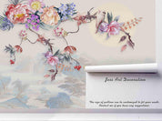 3D Floral Mountain Bird Wall Mural Wallpaper 25- Jess Art Decoration