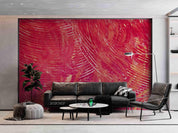 3D Abstract Brush Pink Golden Texture Wall Mural Wallpaper SWW608- Jess Art Decoration