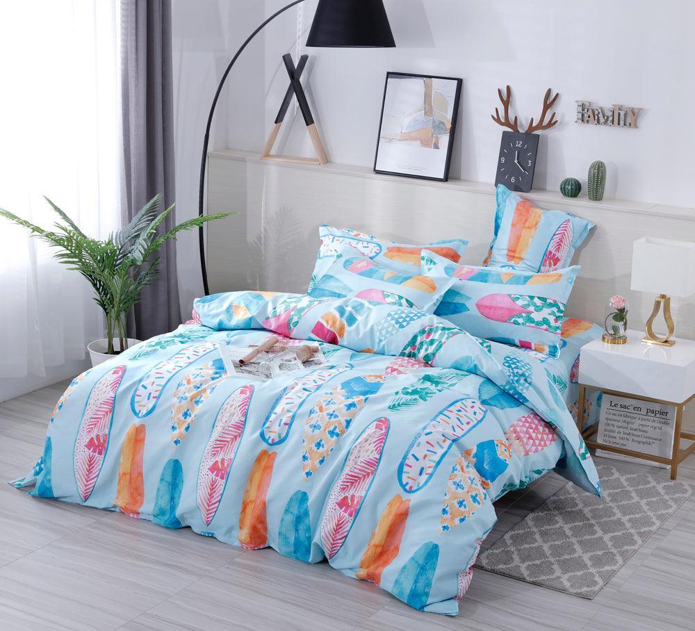 3D Surf Board Quilt Cover Set Bedding Set Pillowcases 44- Jess Art Decoration