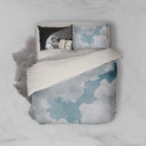 3D White Clouds Blue Sky Quilt Cover Set Bedding Set Pillowcases 83- Jess Art Decoration