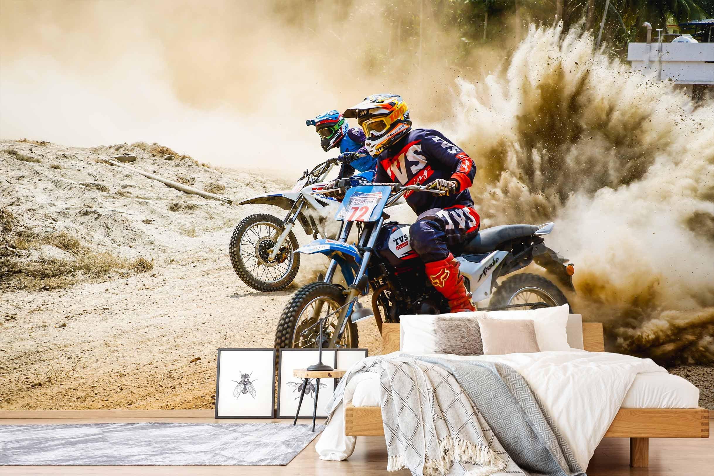 3D Motorcycle Championship Wall Mural Wallpaper A108 LQH- Jess Art Decoration