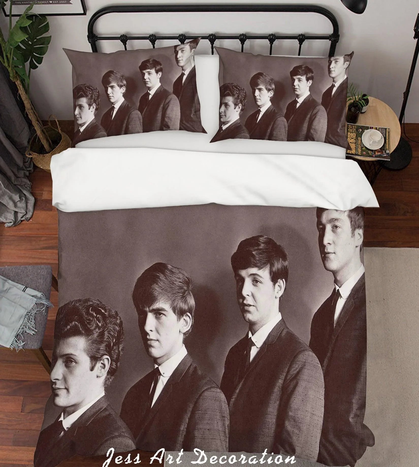 3D Rock Star Band Quilt Cover Set Bedding Set Pillowcases 16- Jess Art Decoration
