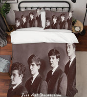 3D Rock Star Band Quilt Cover Set Bedding Set Pillowcases 16- Jess Art Decoration