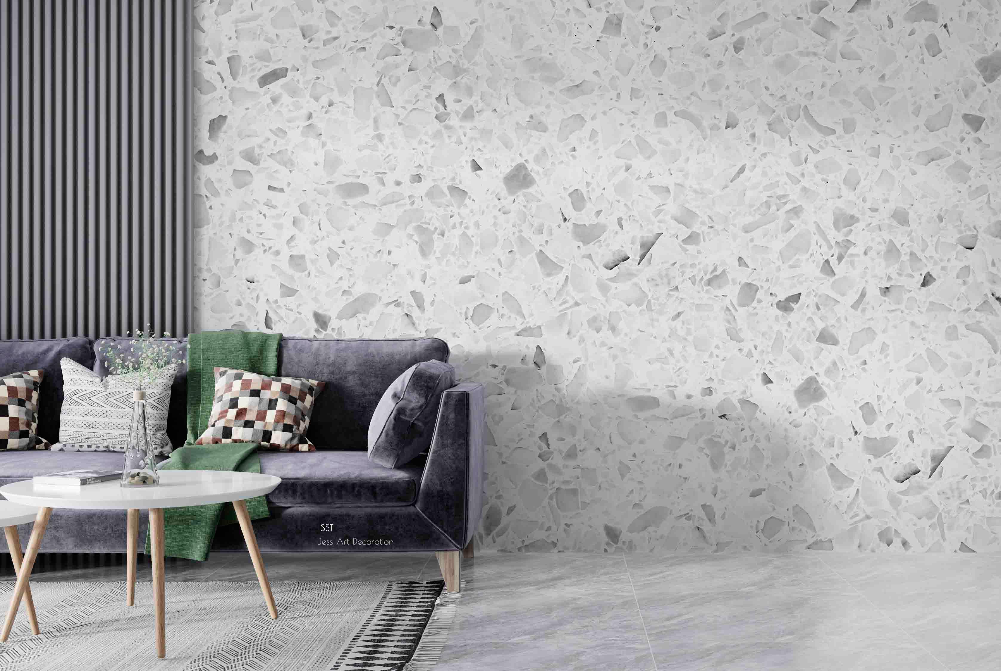 3D Terrazzo Texture Wall Mural Wallpaper sww 58- Jess Art Decoration