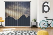 3D Landscape Mountain Peak Fog Curtains and Drapes GD 3021- Jess Art Decoration