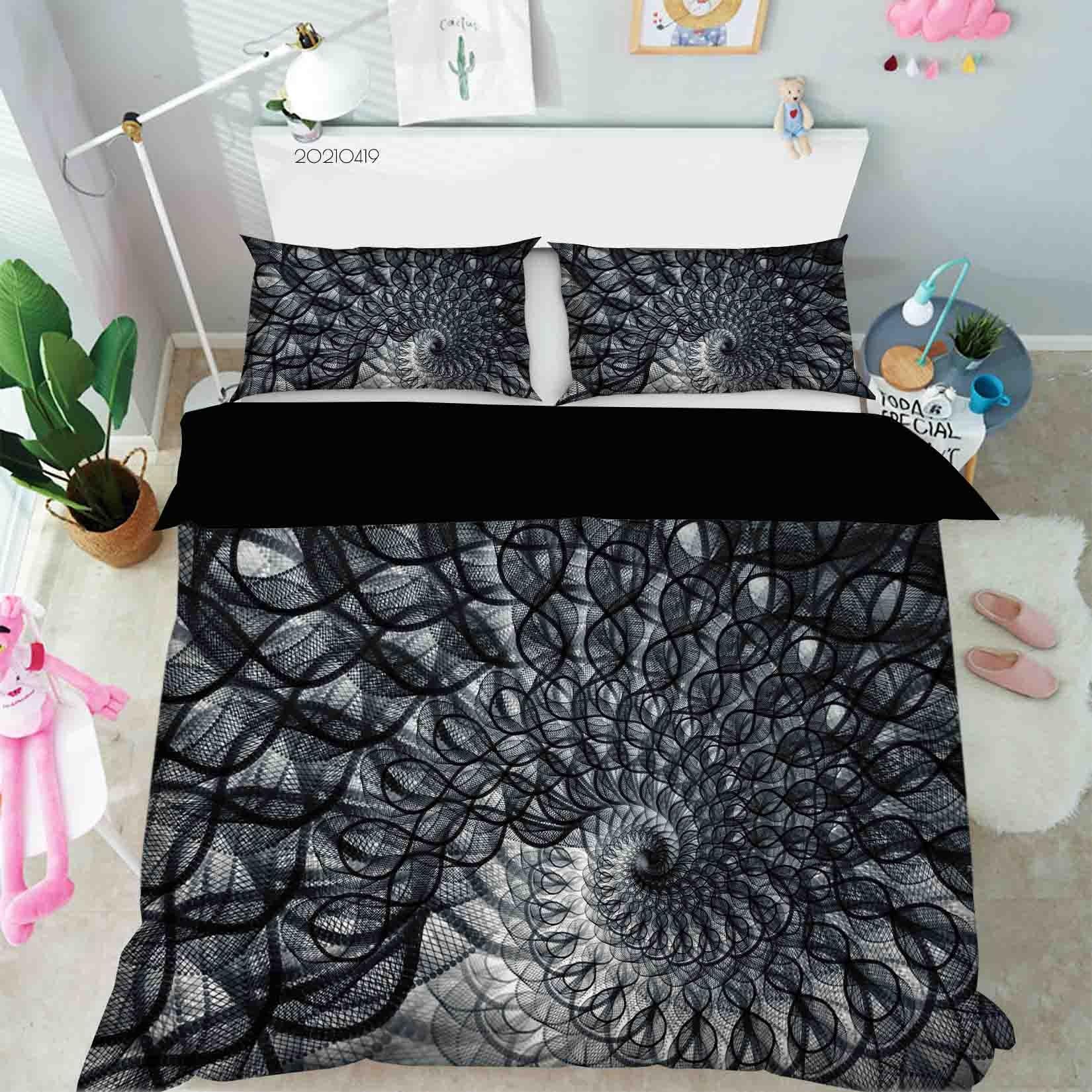 3D Abstract Geometric Architecture Quilt Cover Set Bedding Set Duvet Cover Pillowcases 195- Jess Art Decoration