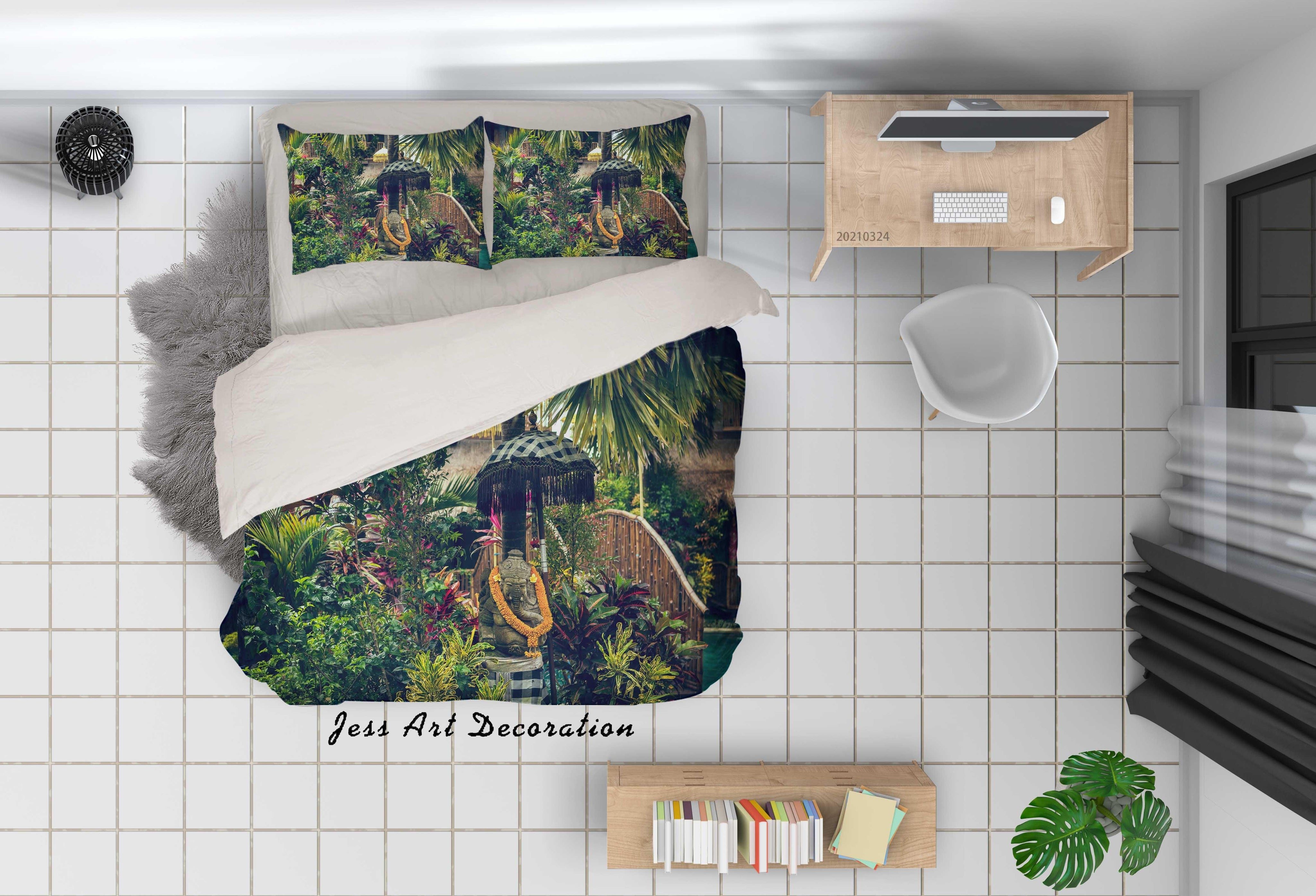 3D Tropical Jungle Park Quilt Cover Set Bedding Set Duvet Cover Pillowcases 98 LQH- Jess Art Decoration