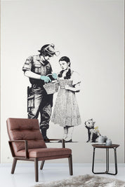 3D Banksy Figure Lover Animal Cat Wall Mural Wallpaper ZY D57- Jess Art Decoration