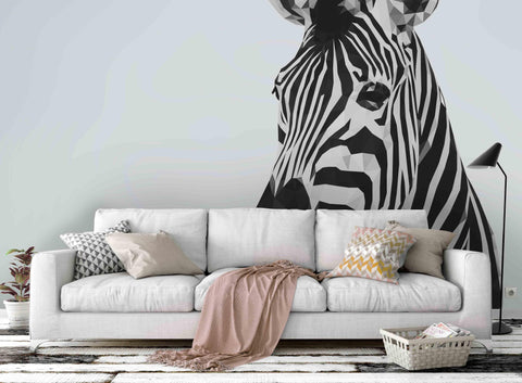 3D Zebra Pattern Wall Mural Wallpaper 79- Jess Art Decoration