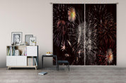 3D Abstract Color Fireworks Night Curtains and Drapes LLL 318- Jess Art Decoration