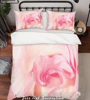 3D Pink Flower Quilt Cover Set Bedding Set Pillowcases 69- Jess Art Decoration