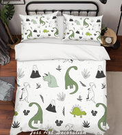 3D Cartoon Dinosaur Quilt Cover Set Bedding Set Pillowcases 80- Jess Art Decoration