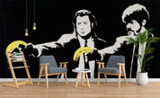 3D Two Novel Characters black white novel character mural wall mural wallpaper for living room - view 2
