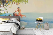 3D Seaside Family Oil Painting Wall Mural Wallpaper 68- Jess Art Decoration