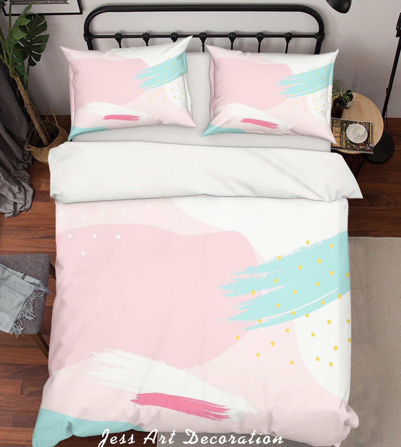 3D Pink Pattern Quilt Cover Set Bedding Set Pillowcases 183- Jess Art Decoration