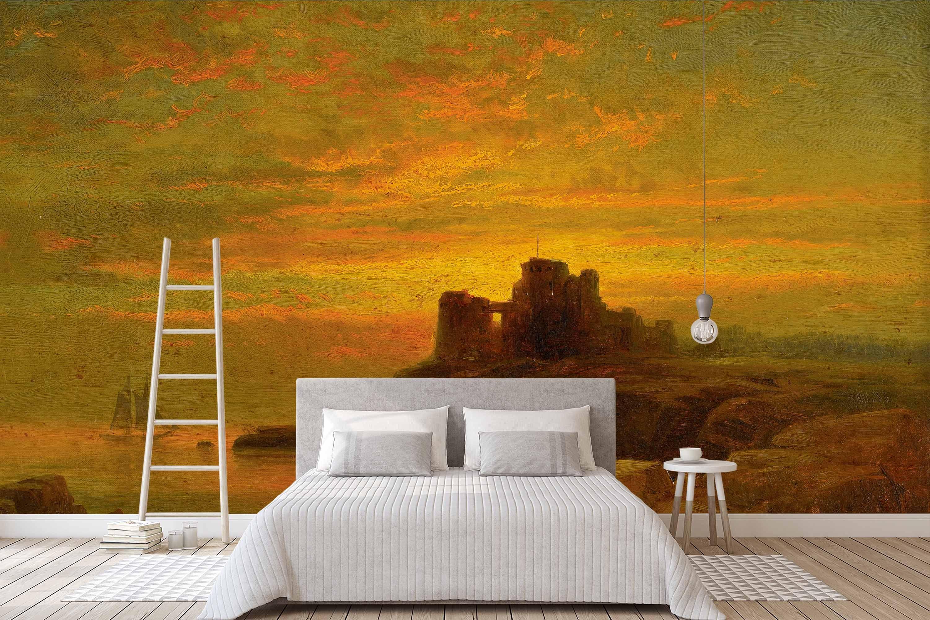 3D twilight castle scenery oil painting wall mural wallpaper 38- Jess Art Decoration