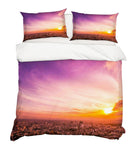 3D Sunset City View Quilt Cover Set Bedding Set Pillowcases 60- Jess Art Decoration