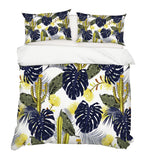 3D Tropical Palm Leaves Quilt Cover Set Bedding Set Pillowcases 52- Jess Art Decoration