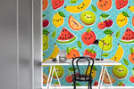 3D Watermelon Apple Banana Fruits Wall Mural Wallpaper 90- Jess Art Decoration
