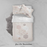 3D Marble Geometric Quilt Cover Set Bedding Set Duvet Cover Pillowcases LXL 318- Jess Art Decoration
