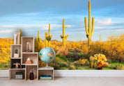 3D Blue Sky Cactus Wall Mural Wallpaper 10- Jess Art Decoration