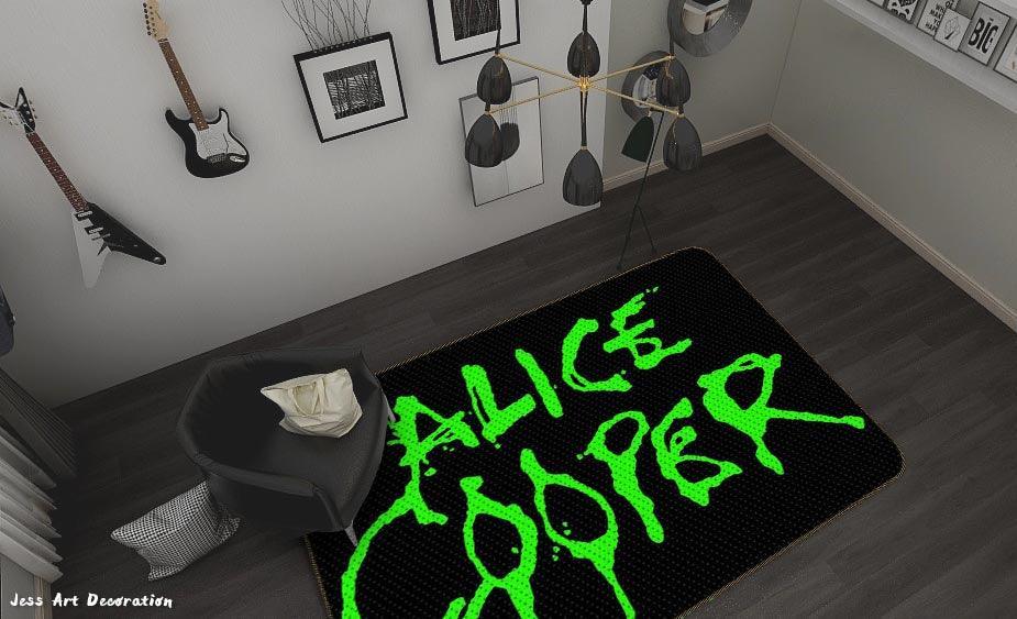 3D Alice Cooper Rock Band Non-Slip Rug Mat 242- Jess Art Decoration