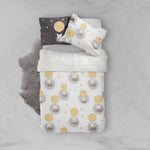 3D Cat Kitty Hot Air Balloon Star Quilt Cover Set Bedding Set Pillowcases 58- Jess Art Decoration