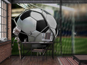 3D Football Field Goal Wall Mural Wallpaper  sww 14- Jess Art Decoration