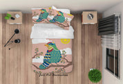 3D Floral Pattern Bird Quilt Cover Set Bedding Set Duvet Cover Pillowcases LXL 80- Jess Art Decoration