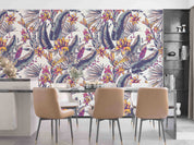 3D Vintage Plant Leaves Floral Wall Mural Wallpaper GD 68- Jess Art Decoration