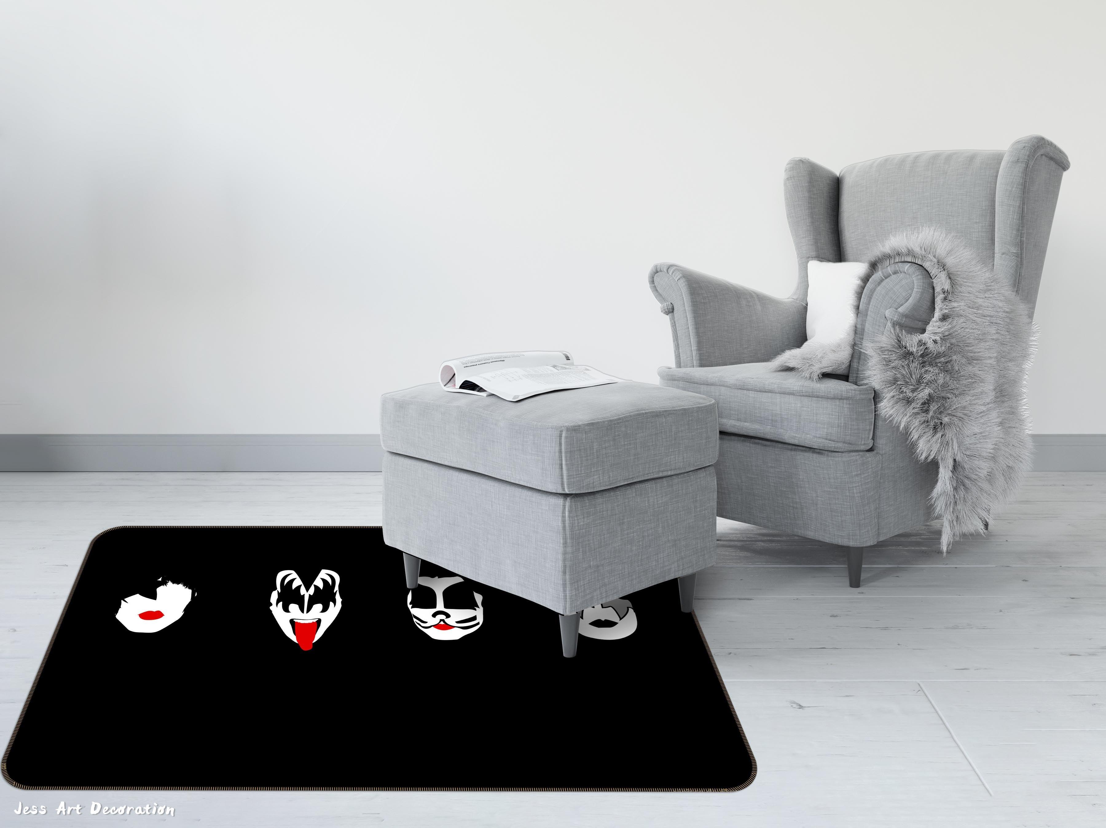 3D Rock Band Non-Slip Rug Mat 244- Jess Art Decoration