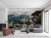 3D Shore Town Landscape Mountain Wall Mural Wallpaper SWW4998- Jess Art Decoration