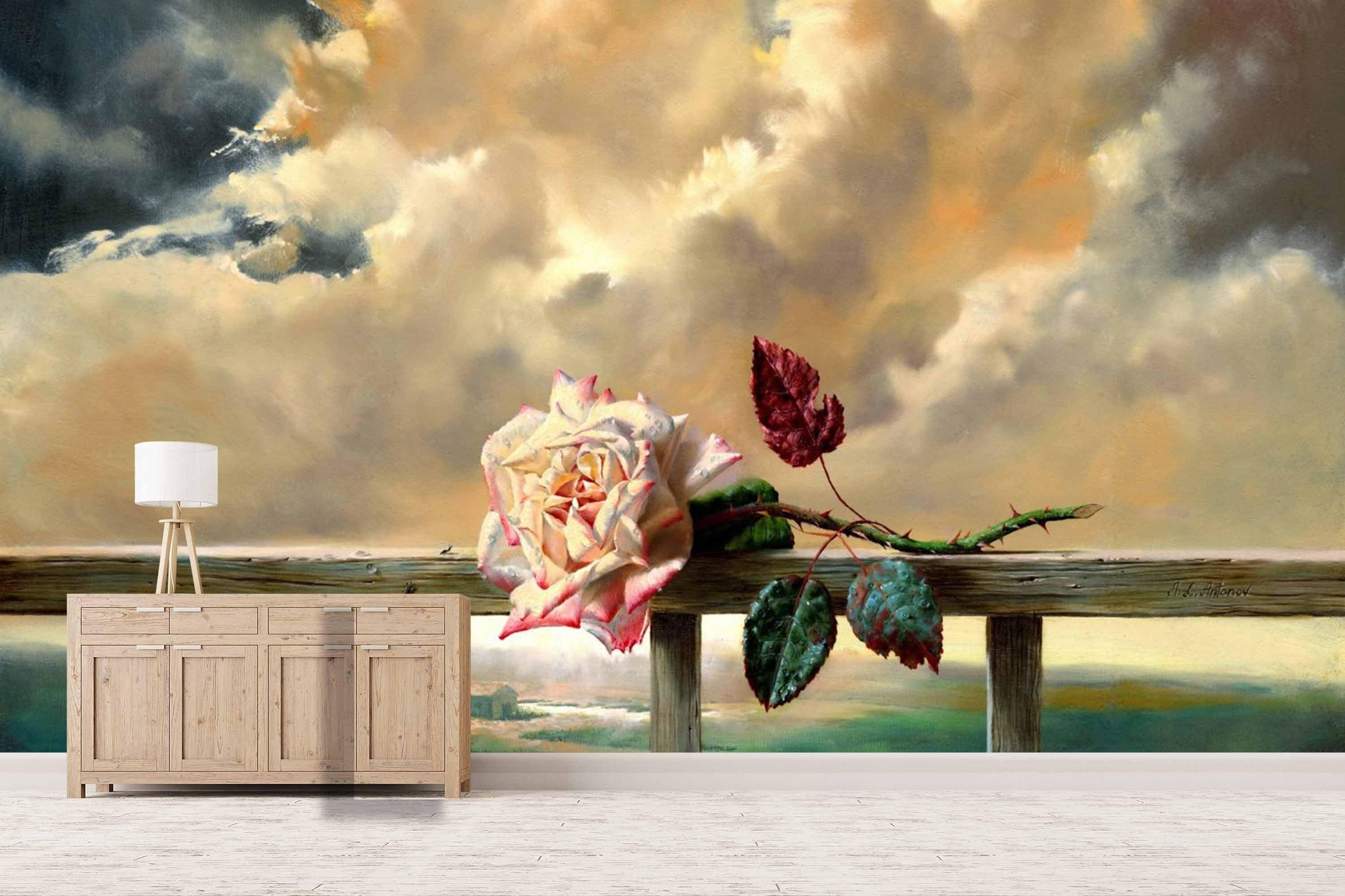 3D White Clouds Oil Painting Wall Mural Wallpaper 44- Jess Art Decoration