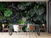 3D Tropical Plant Green Leaf Wall Mural Wallpaper GD 2657- Jess Art Decoration