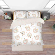3D Cartoon Bear Quilt Cover Set Bedding Set Pillowcases 68- Jess Art Decoration