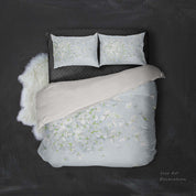 3D White Floral Petal Quilt Cover Set Bedding Set Pillowcases 139- Jess Art Decoration