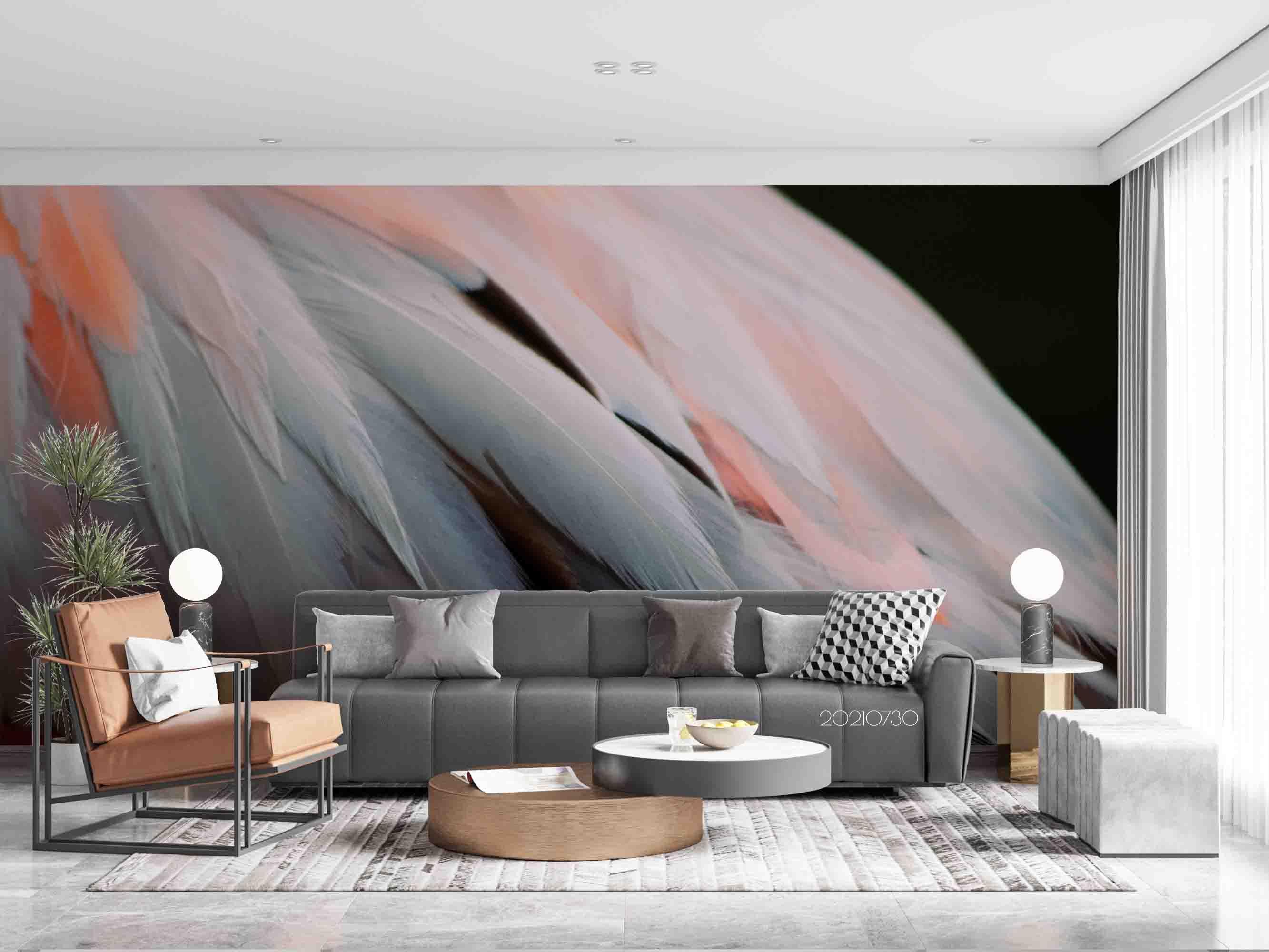 3D White Feather Wing Wall Mural Wallpaper SWW4449- Jess Art Decoration