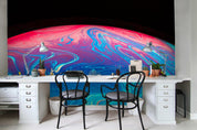 3D water pattern planet wall mural wallpaper 78- Jess Art Decoration