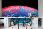 3D water pattern planet wall mural wallpaper 78- Jess Art Decoration