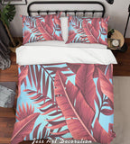 3D Red Leaves Quilt Cover Set Bedding Set Pillowcases 168- Jess Art Decoration