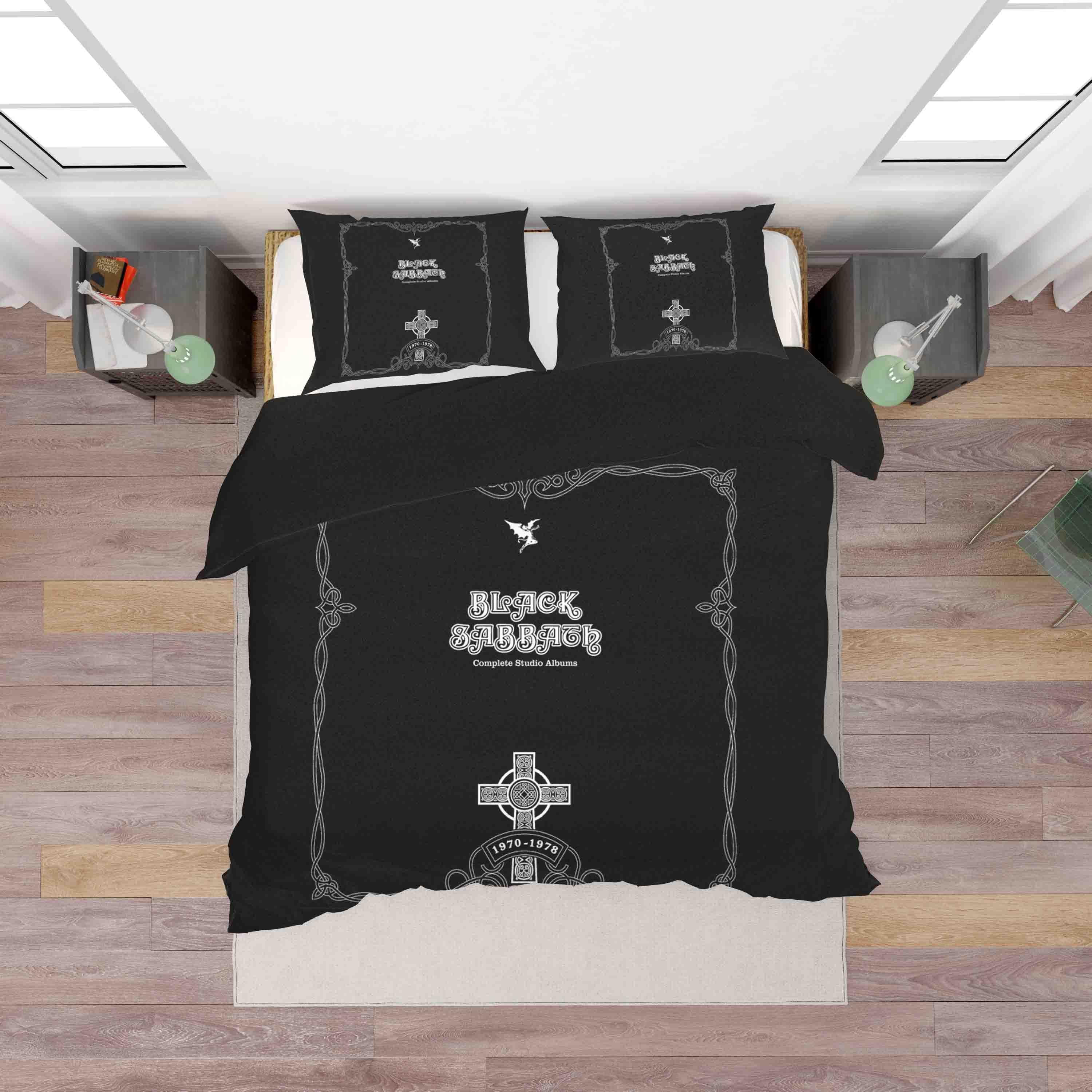 3D Black Sabbath Cross Quilt Cover Set Bedding Set Duvet Cover Pillowcases SF88- Jess Art Decoration