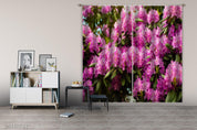 3D Purple Floral Curtains and Drapes LQH 154- Jess Art Decoration