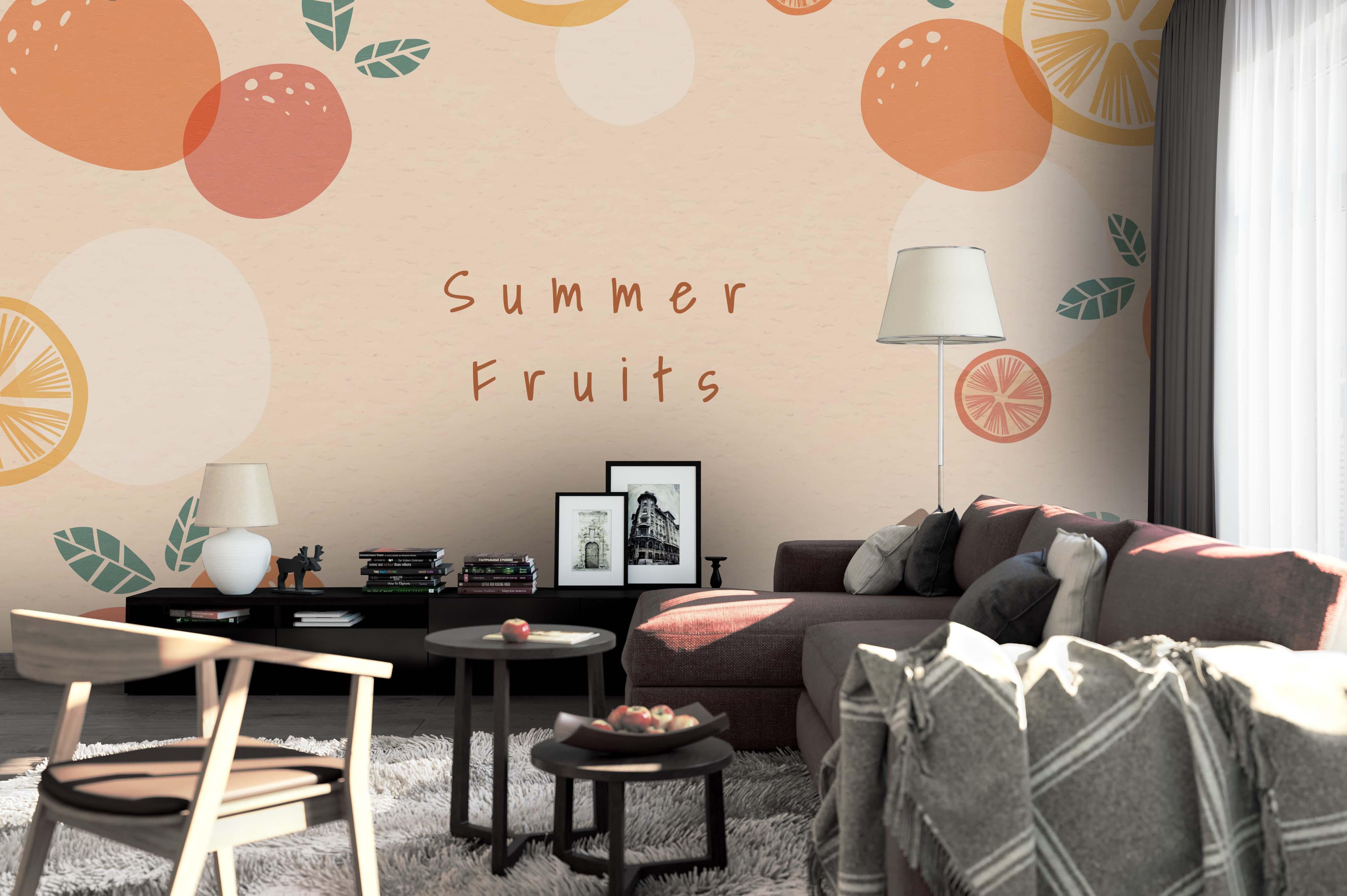 3D Summer Fruit Wall Mural Wallpaper 88- Jess Art Decoration