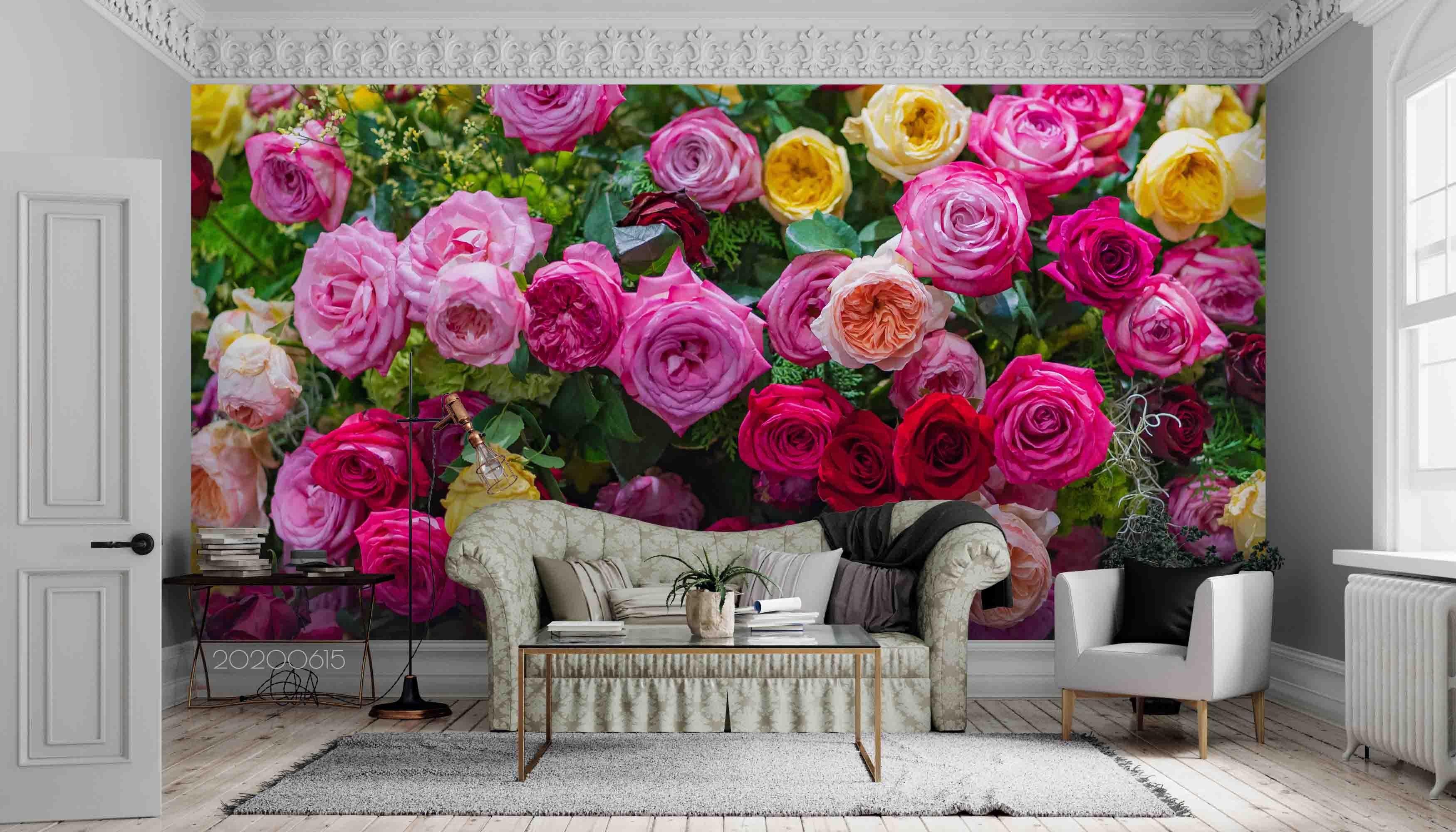 3D Hand Sketching Charming Floral Wall Mural Wallpaper LXL 51- Jess Art Decoration