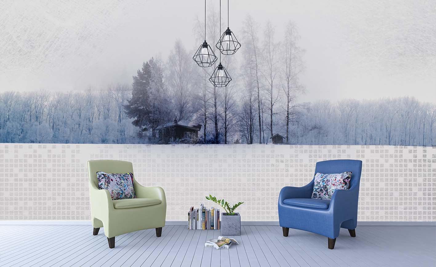3D Winter Snow Forest Wall Mural Wallpaper 36- Jess Art Decoration
