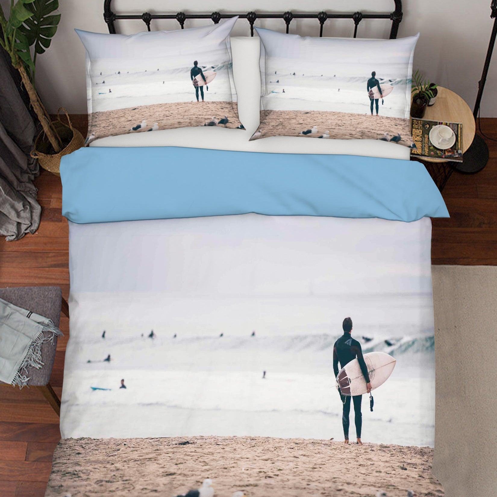 3D Seaside Scenery Quilt Cover Set Bedding Set Pillowcases 55- Jess Art Decoration