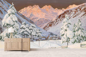 3D Snow Scene Hills Wall Mural Wallpaper 71- Jess Art Decoration
