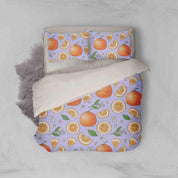 3D Purple Orange Quilt Cover Set Bedding Set Pillowcases 16- Jess Art Decoration