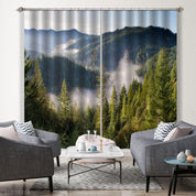 3D Landscape Mountain Forest Fog Canyon Curtains and Drapes GD 2986- Jess Art Decoration