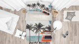 3D Green Palm Tree Beach Quilt Cover Set Bedding Set Pillowcases  172- Jess Art Decoration